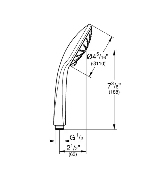Grohe - Euphoria - Kézi zuhanyfej - 27239001 – 2. kép