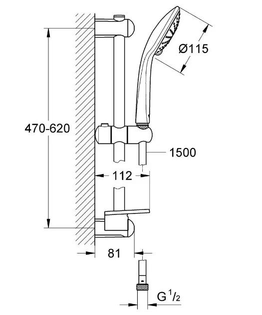 Grohe - Euphoria - Kézi zuhanyfej - 27242001 – 2. kép