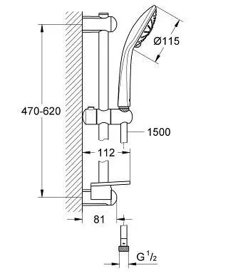 Grohe - Euphoria - Kézi zuhanyfej - 27243001 – 2. kép