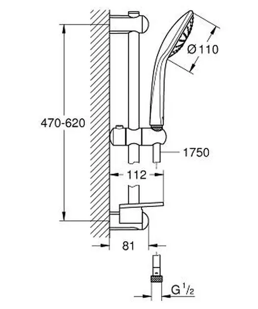 Grohe - Euphoria - Kézi zuhanyfej - 2726600E – 2. kép