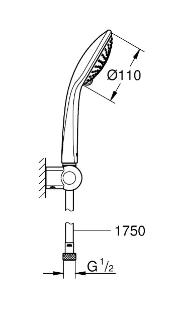 Grohe - Euphoria - Kézi zuhanyfej - 27355000 – 2. kép