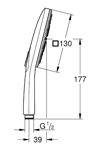 Grohe - Rainshower SmartActive Cube - Kézi zuhanyfej - 26552000 – 2. kép