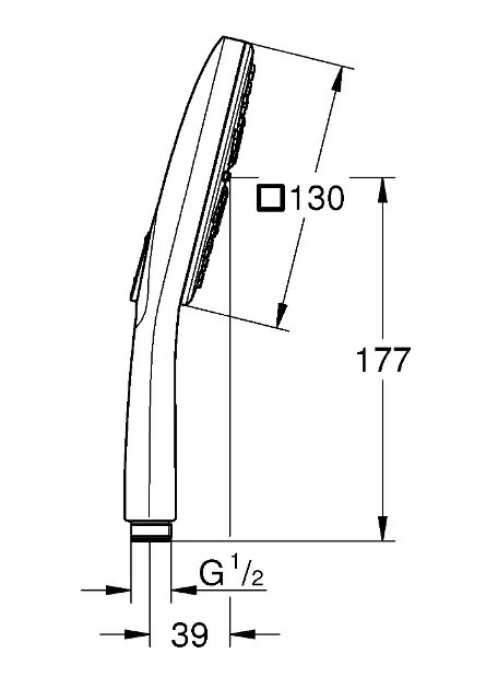Grohe - Rainshower SmartActive Cube - Kézi zuhanyfej - 26582000 – 2. kép