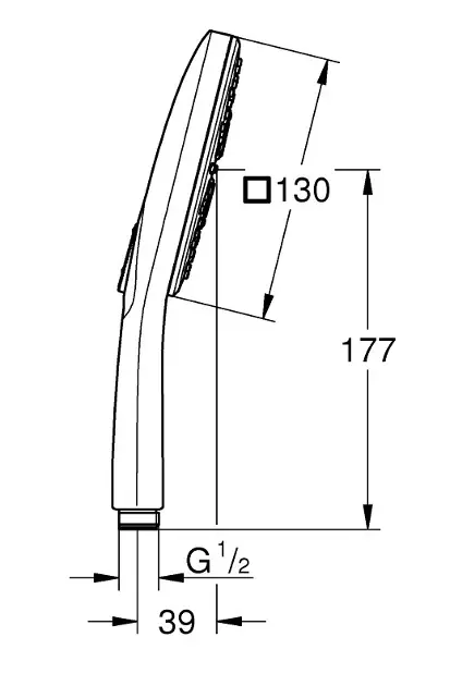 Grohe - Rainshower SmartActive Cube - Kézi zuhanyfej - 26582DL0 – 2. kép