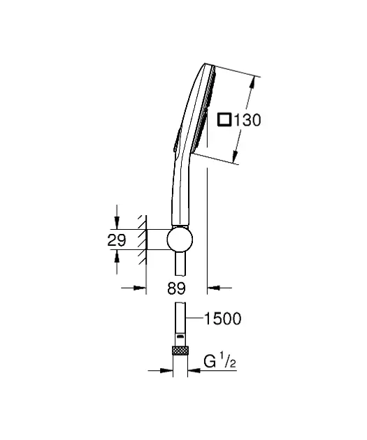 Grohe - Rainshower SmartActive Cube - Kézi zuhanyfej - 26588LS0 – 2. kép