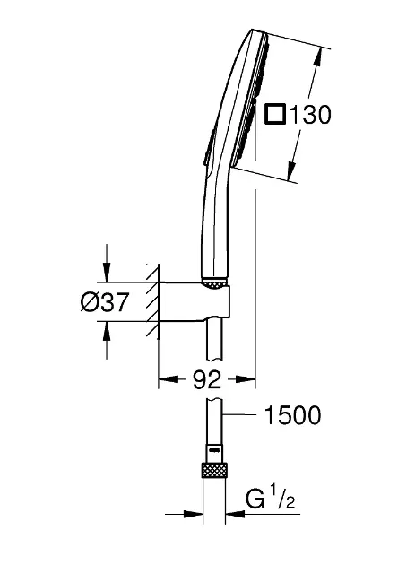Grohe - Rainshower SmartActive Cube - Kézi zuhanyfej - 26589000 – 2. kép