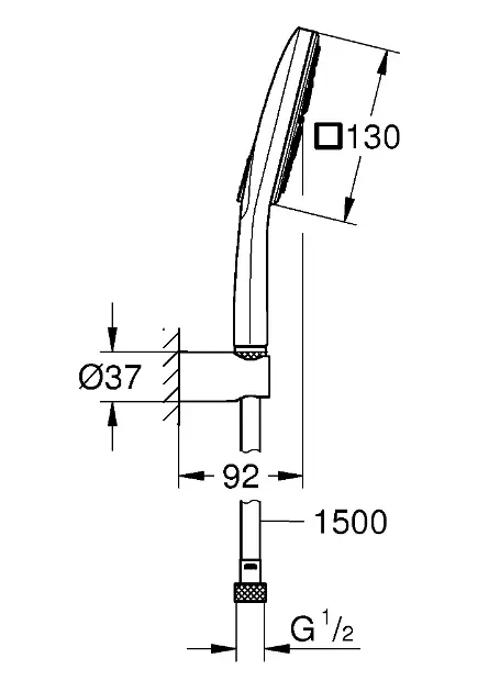 Grohe - Rainshower SmartActive Cube - Kézi zuhanyfej - 26589LS0 – 2. kép
