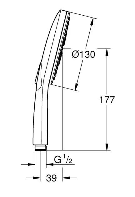 Grohe - Rainshower SmartActive - Kézi zuhanyfej - 26544000 – 2. kép