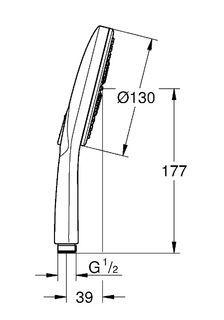 Grohe - Rainshower SmartActive - Kézi zuhanyfej - 26544LS0 – 2. kép