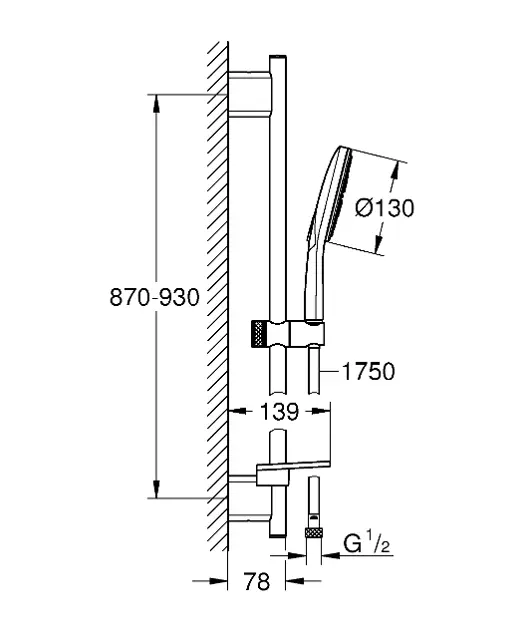 Grohe - Rainshower SmartActive - Kézi zuhanyfej - 26548000 – 2. kép