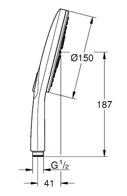 Grohe - Rainshower SmartActive - Kézi zuhanyfej - 26553000 – 2. kép