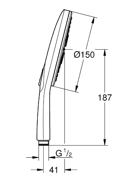 Grohe - Rainshower SmartActive - Kézi zuhanyfej - 26554LS0 – 2. kép