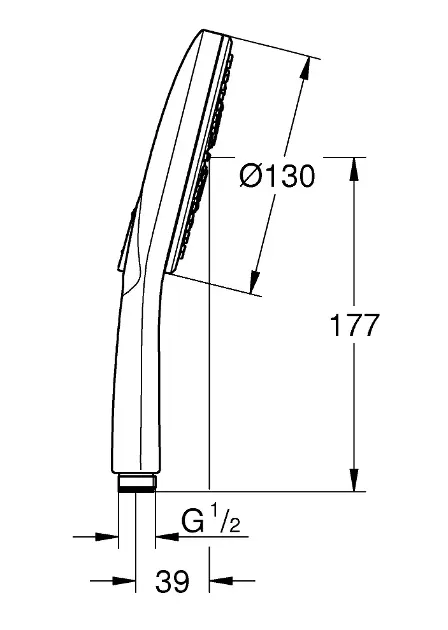 Grohe - Rainshower SmartActive - Kézi zuhanyfej - 26574000 – 2. kép