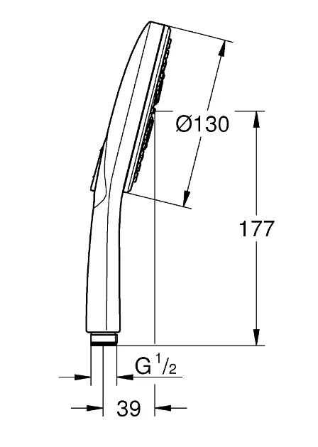 Grohe - Rainshower SmartActive - Kézi zuhanyfej - 26574LS0 – 2. kép