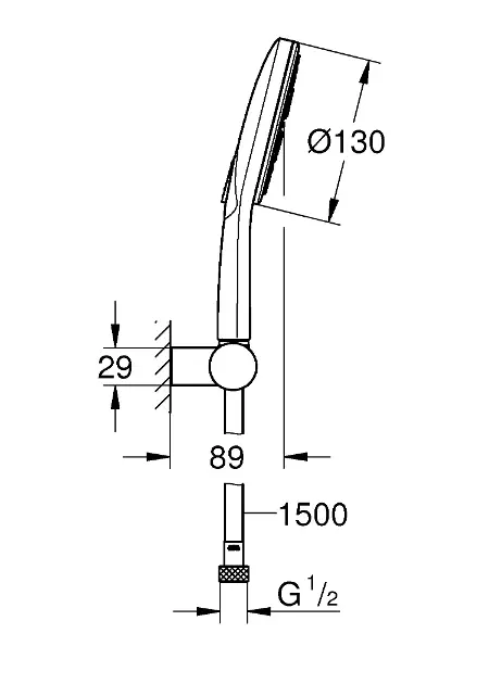 Grohe - Rainshower SmartActive - Kézi zuhanyfej - 26580LS0 – 2. kép