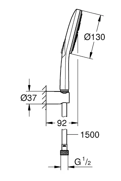 Grohe - Rainshower SmartActive - Kézi zuhanyfej - 26581000 – 2. kép