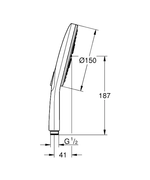 Grohe - Rainshower SmartActive - Kézi zuhanyfej - 26590000 – 2. kép