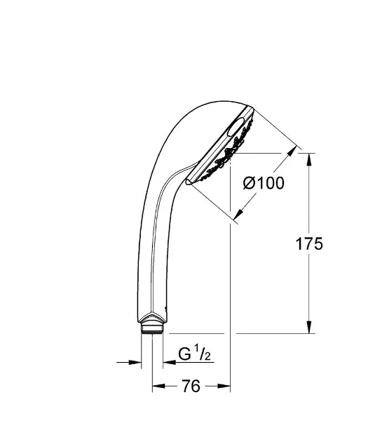 Grohe - Relexa - Kézi zuhanyfej - 28796000 – 2. kép