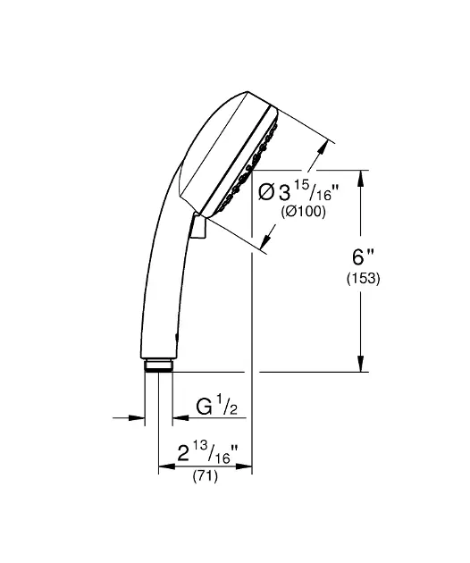 Grohe - Tempesta Cosmopolitan - Kézi zuhanyfej - 27575002 – 2. kép