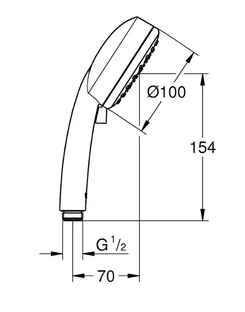 Grohe - Tempesta New - Kézi zuhanyfej - 26046002 – 2. kép