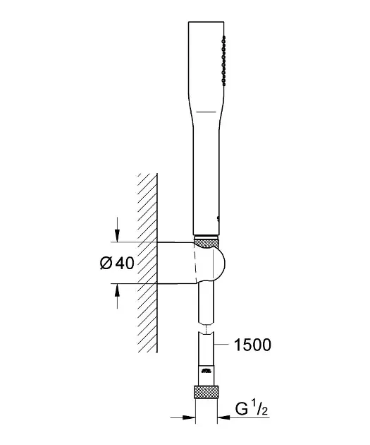 Grohe - Vitalio Get Stick - Kézi zuhanyfej - 27459000 – 2. kép