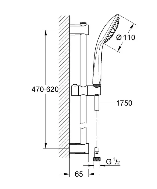 Grohe - Vitalio Joy - Kézi zuhanyfej - 27322000 – 2. kép