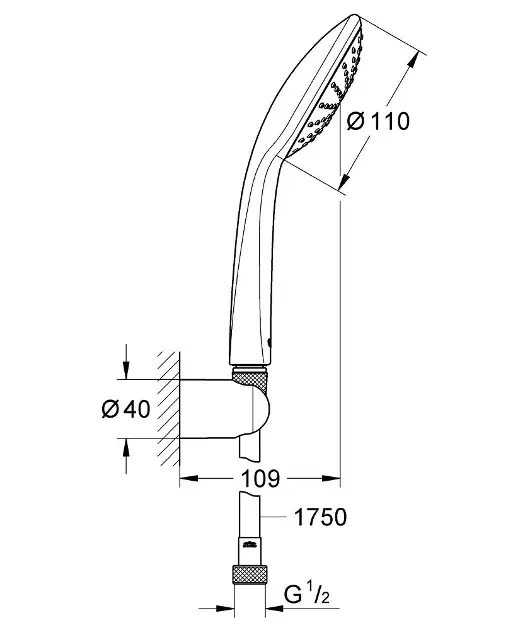 Grohe - Vitalio Joy - Kézi zuhanyfej - 27324000 – 2. kép