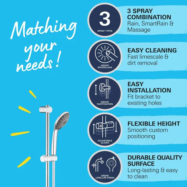 Grohe - Vitalio Joy - Kézi zuhanyfej - 27333000 – 8. kép