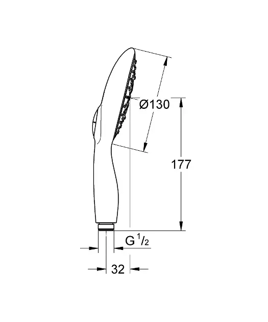 Grohe - Vitalio Rain - Kézi zuhanyfej - 26107000 – 2. kép