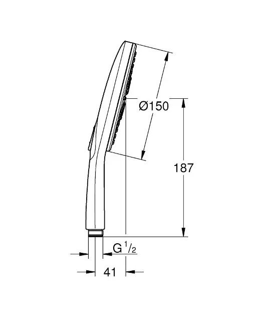 Grohe - Vitalio SmartActive - Kézi zuhanyfej - 26597000 – 2. kép