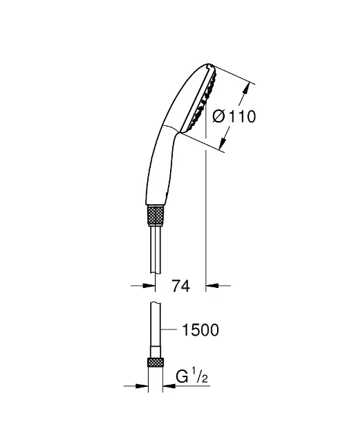 Grohe - Vitalio Start - Kézi zuhanyfej - 26720001 – 2. kép