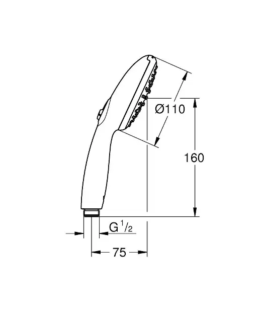 Grohe - Vitalio Start - Kézi zuhanyfej - 26948001 – 2. kép