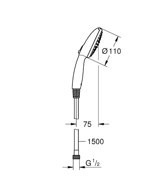 Grohe - Vitalio Start - Kézi zuhanyfej - 26972001 – 2. kép