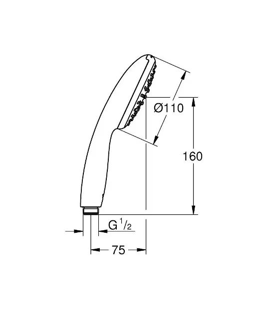 Grohe - Vitalio Start - Kézi zuhanyfej - 27940001 – 2. kép