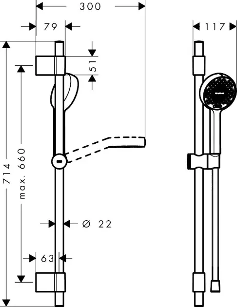 Hansgrohe - Activera Select S - Kézi zuhanyfej - 28048670 – 2. kép
