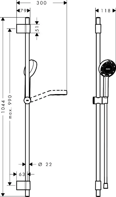 Hansgrohe - Activera Select S - Kézi zuhanyfej - 28050670 – 2. kép