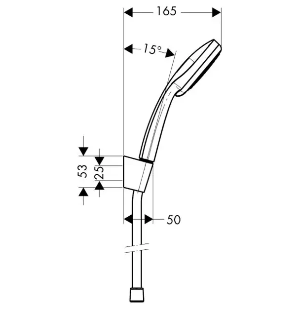 Hansgrohe - Croma 100 - Kézi zuhanyfej - 27592000 – 2. kép