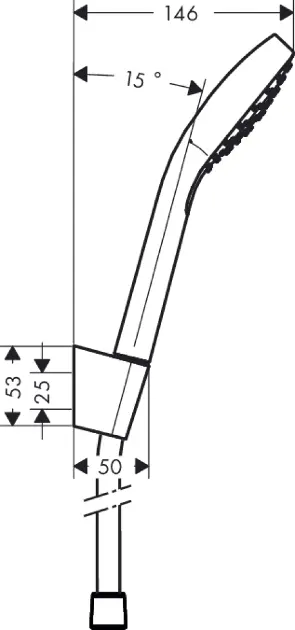 Hansgrohe - Croma Select E - Kézi zuhanyfej - 26412400 – 2. kép