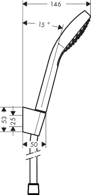 Hansgrohe - Croma Select E - Kézi zuhanyfej - 26413400 – 2. kép