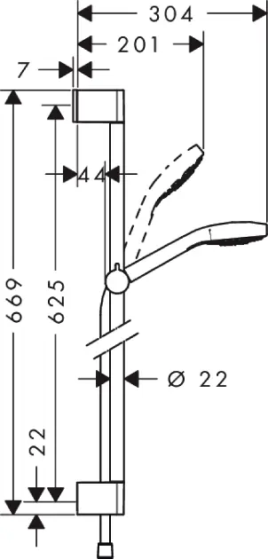 Hansgrohe - Croma Select E - Kézi zuhanyfej - 26581400 – 2. kép