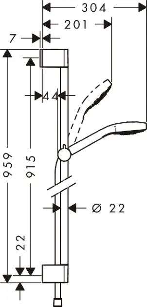 Hansgrohe - Croma Select E - Kézi zuhanyfej - 26594400 – 2. kép