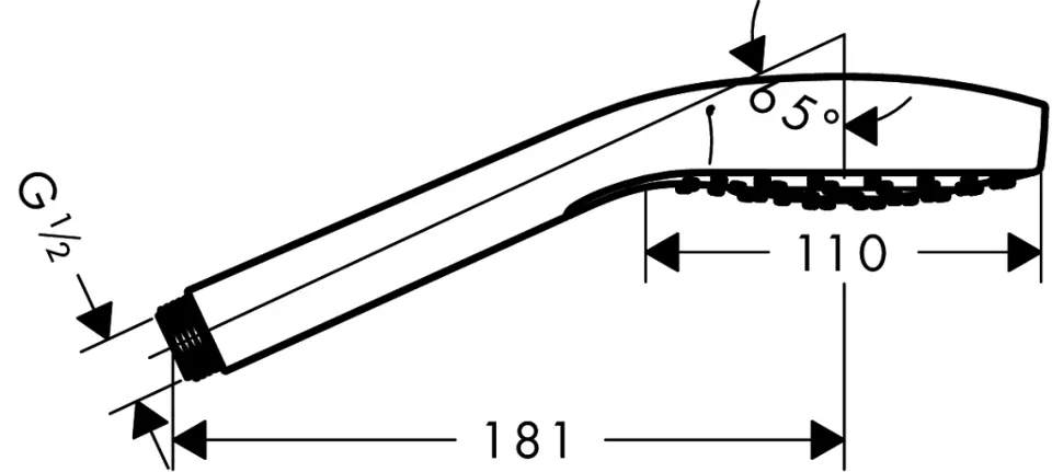 Hansgrohe - Croma Select S - Kézi zuhanyfej - 26806400 – 2. kép