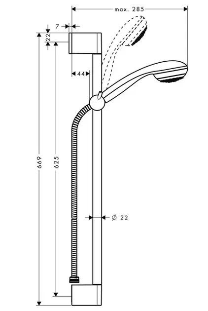 Hansgrohe - Crometta 85 - Kézi zuhanyfej - 27728000 – 2. kép