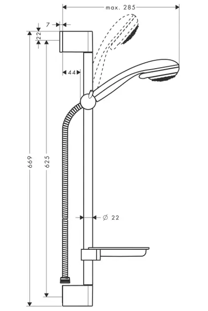 Hansgrohe - Crometta 85 - Kézi zuhanyfej - 27764000 – 2. kép
