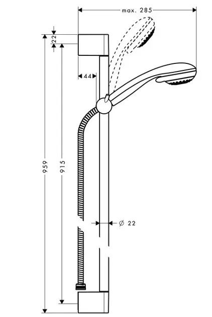 Hansgrohe - Crometta 85 - Kézi zuhanyfej - 27766000 – 2. kép