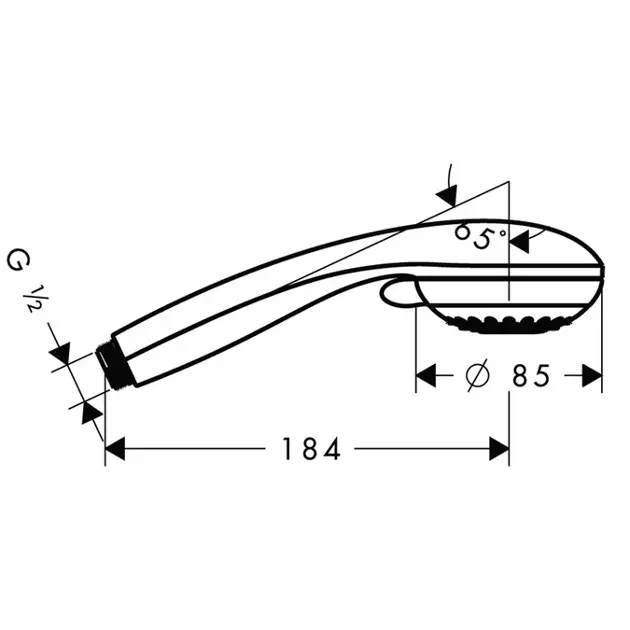 Hansgrohe - Crometta 85 - Kézi zuhanyfej - 28562000 – 2. kép