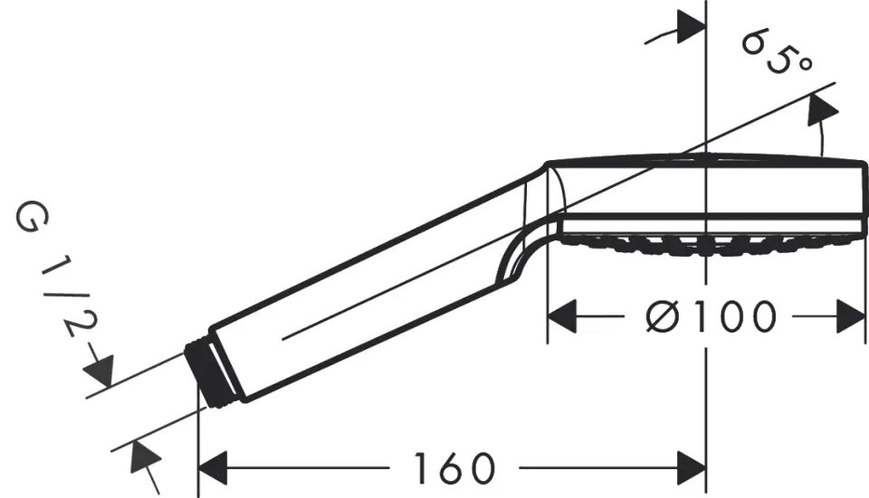 Hansgrohe - Crometta - Kézi zuhanyfej - 26333400 – 2. kép