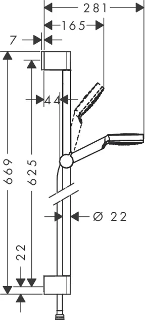 Hansgrohe - Crometta - Kézi zuhanyfej - 26535400 – 2. kép