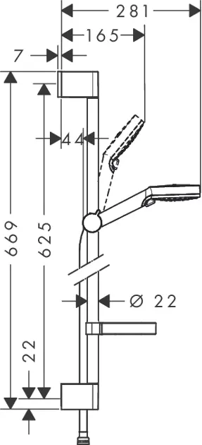Hansgrohe - Crometta - Kézi zuhanyfej - 26553400 – 2. kép