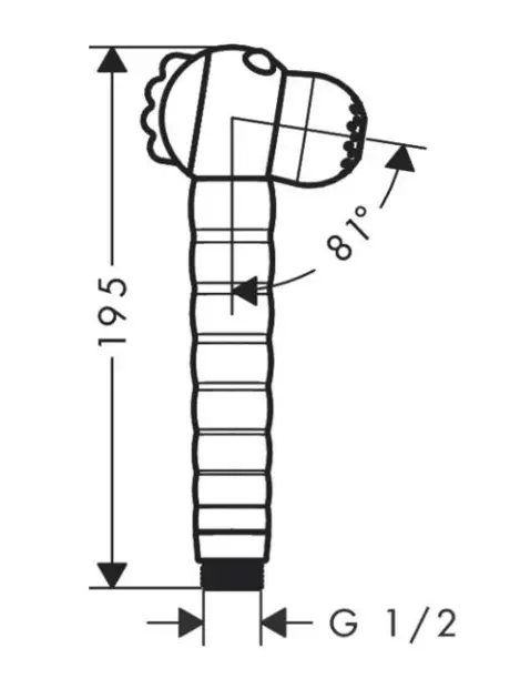Hansgrohe - Jocolino - Kézi zuhanyfej - 28788570 – 2. kép